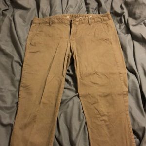 Skinny fit khaki pants